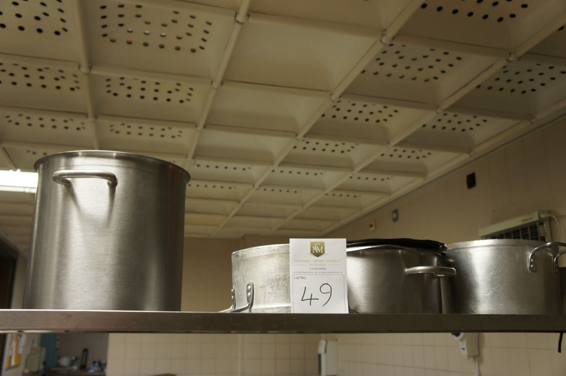 5 cooking pots, as lotted