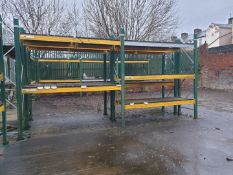 2 x Bays of Heavy Duty Outdoor Spec Racking with shelves