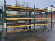 2 x Bays of Heavy Duty Outdoor Spec Racking with shelves