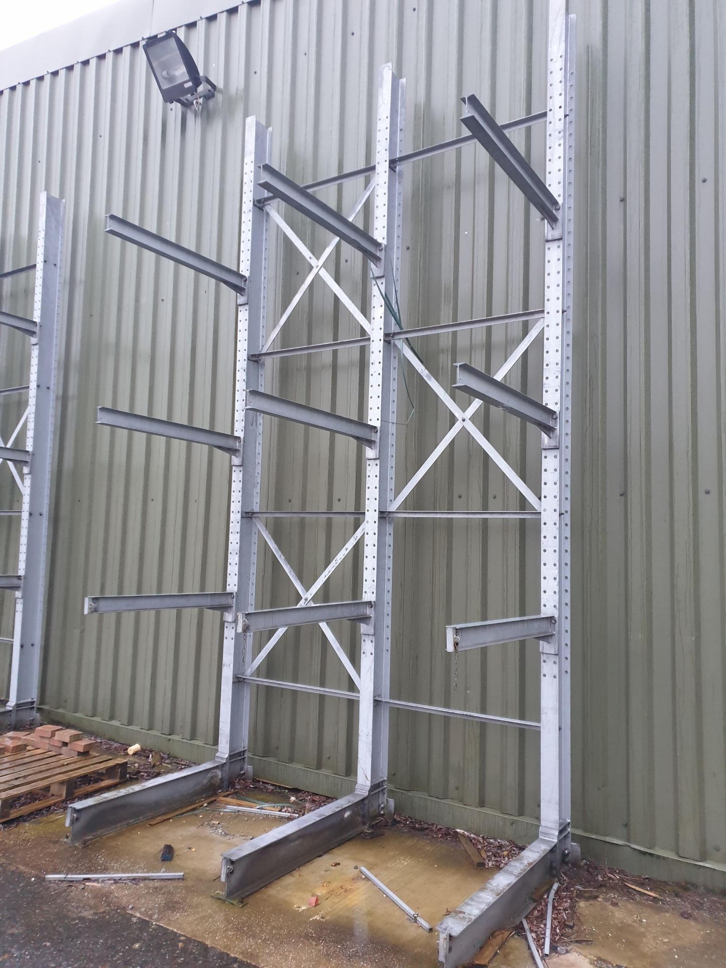 Single sided Galvanized Cantilever Racking