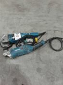 2 x Makita grinder 4 inch