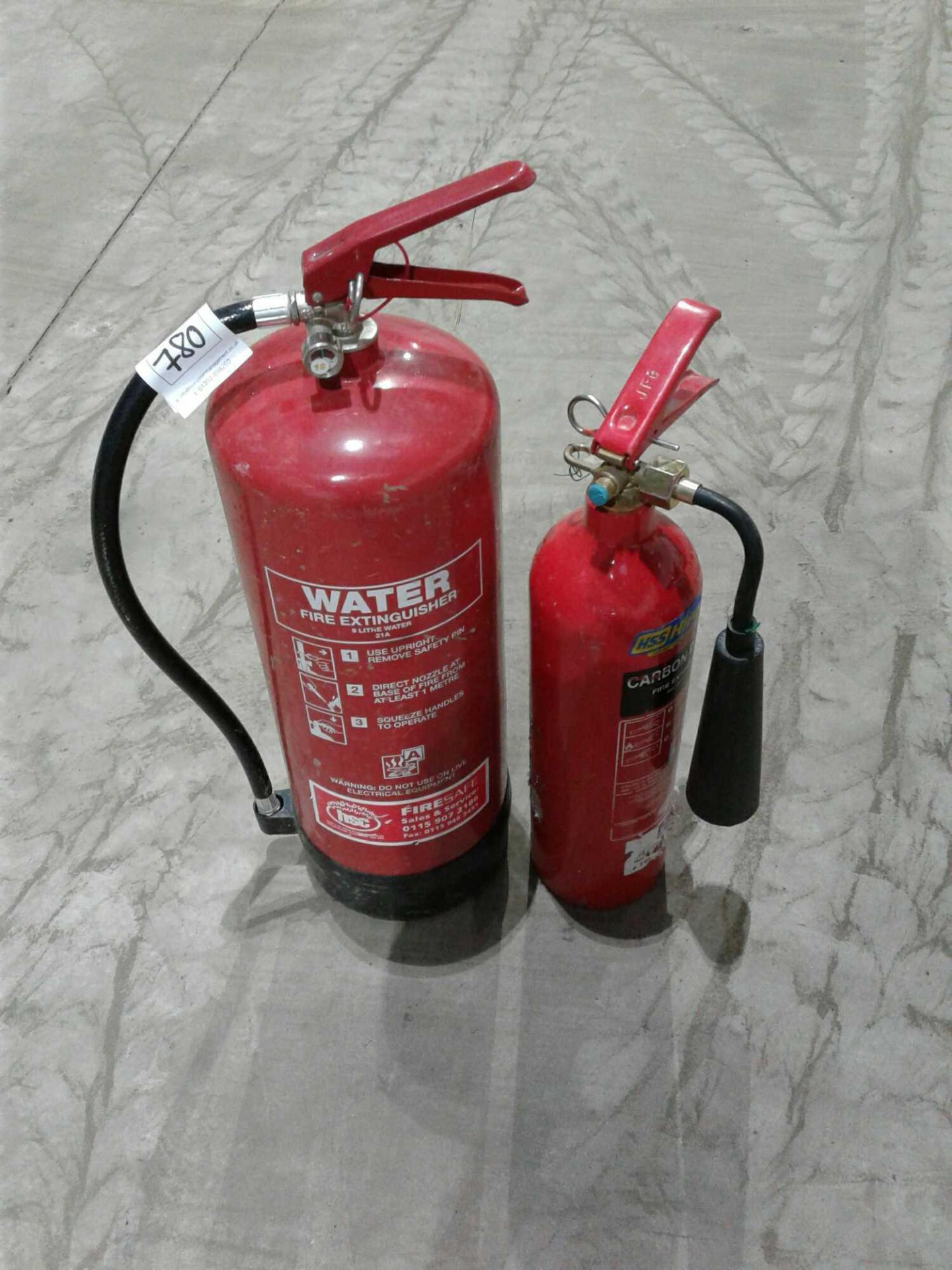 2 x fire extinguishers