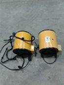 2 x 2.8 kW portable heaters