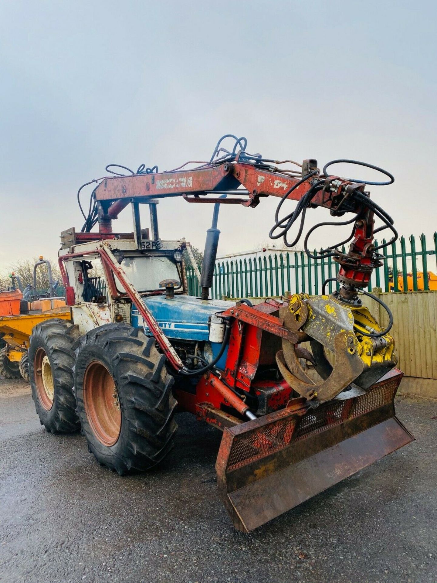 Ford County 1164 Forestry Tractor Crane Fitted - Image 2 of 12