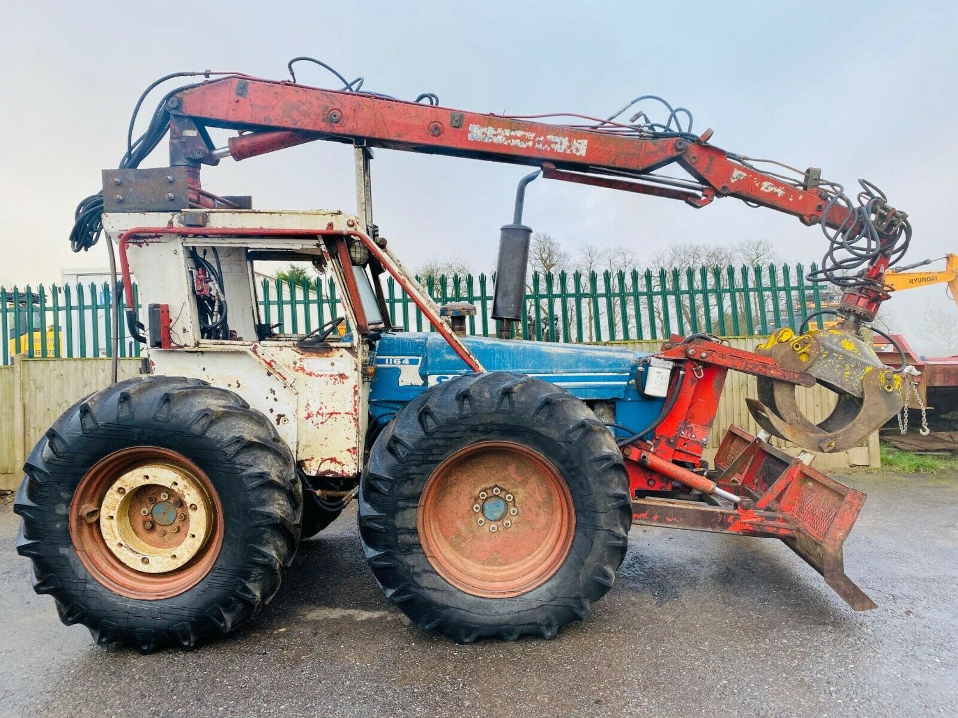 Ford County 1164 Forestry Tractor Crane Fitted