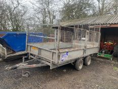 Ifor Williams LM126 Caged trailer with drop down ramp