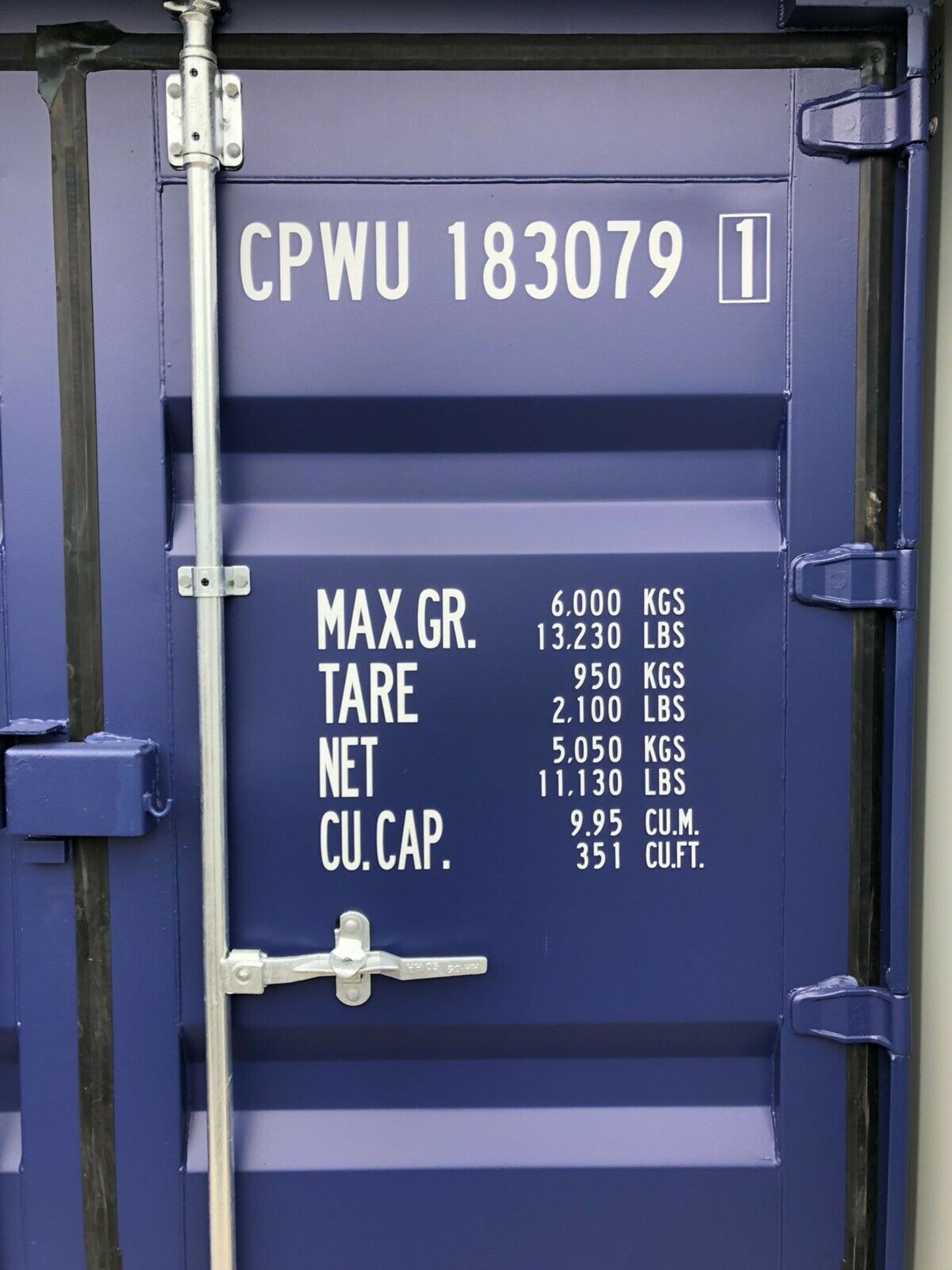 8’ foot Steel Secure Storage Container - Image 4 of 7