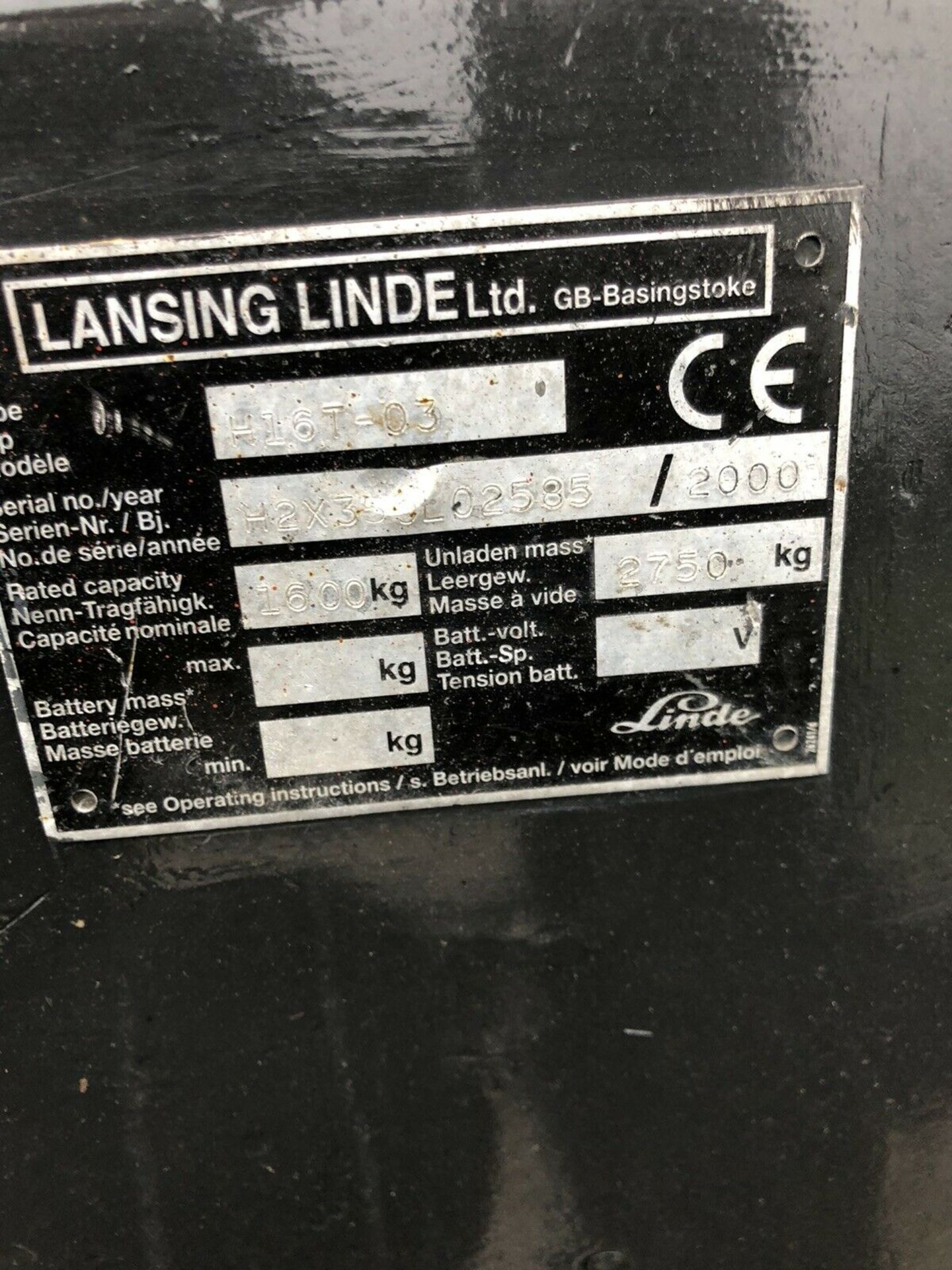 Linde Gas Forklift Truck - Image 6 of 6