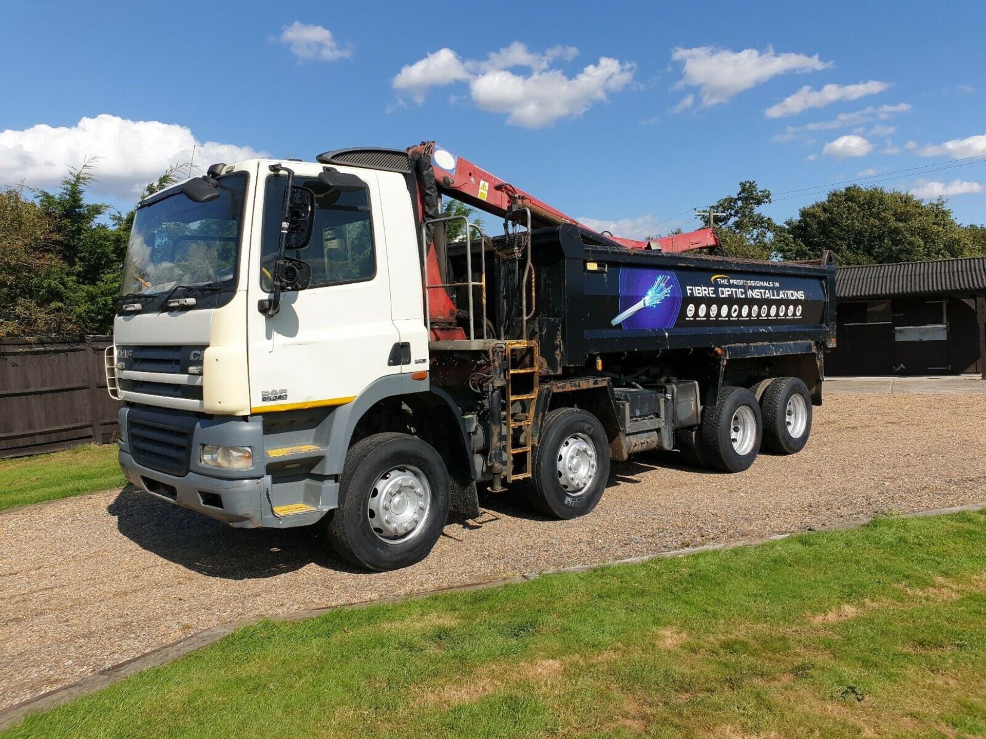 Daf 85 8x4 Grab Tipper Lorry Hmf1224 Crane - Image 5 of 12