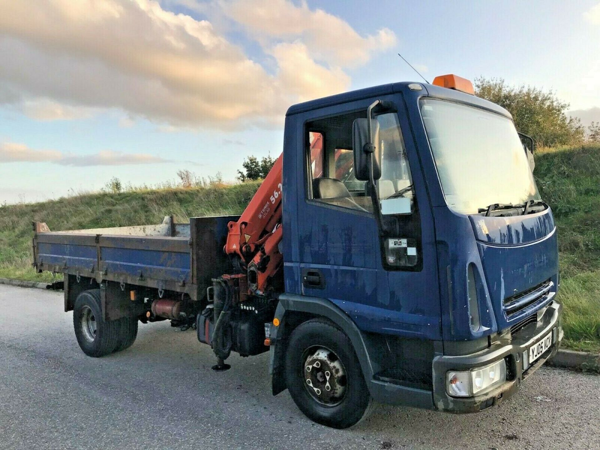 Iveco Tipper With Hiab Crane