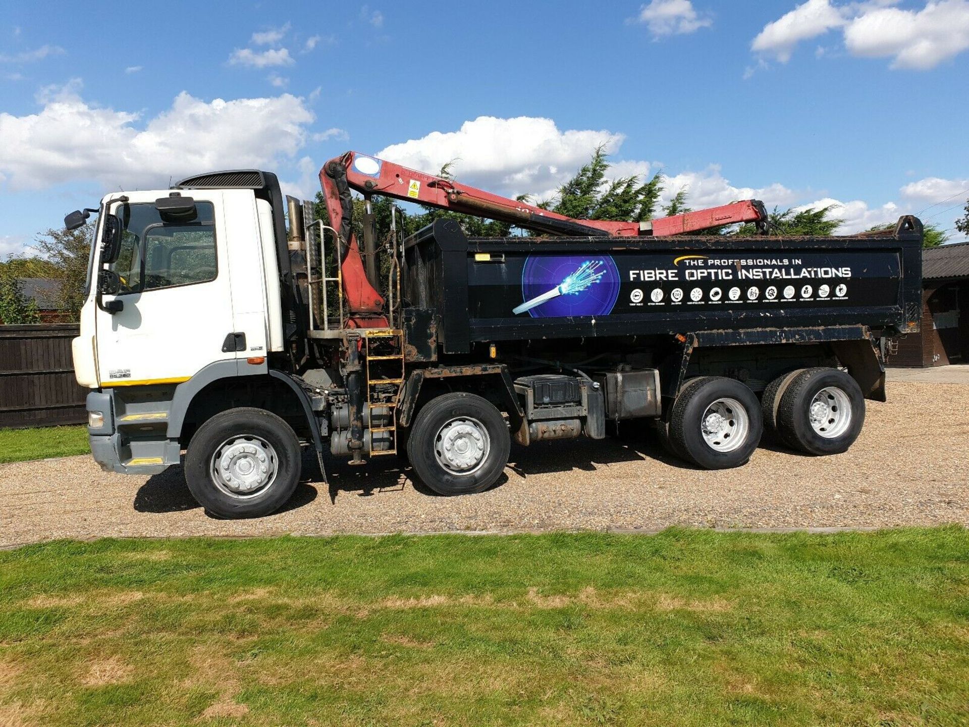 Daf 85 8x4 Grab Tipper Lorry Hmf1224 Crane - Image 3 of 12