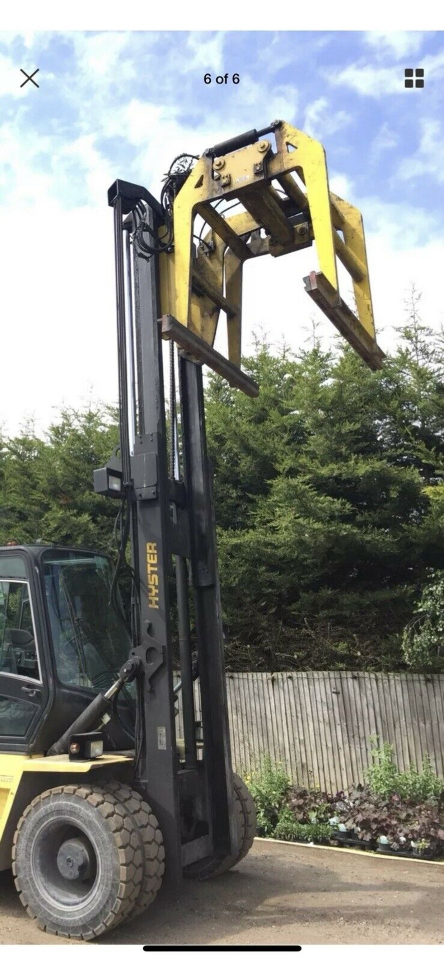 Hyster Forklift Truck 9 Ton Block Grab - Image 5 of 9