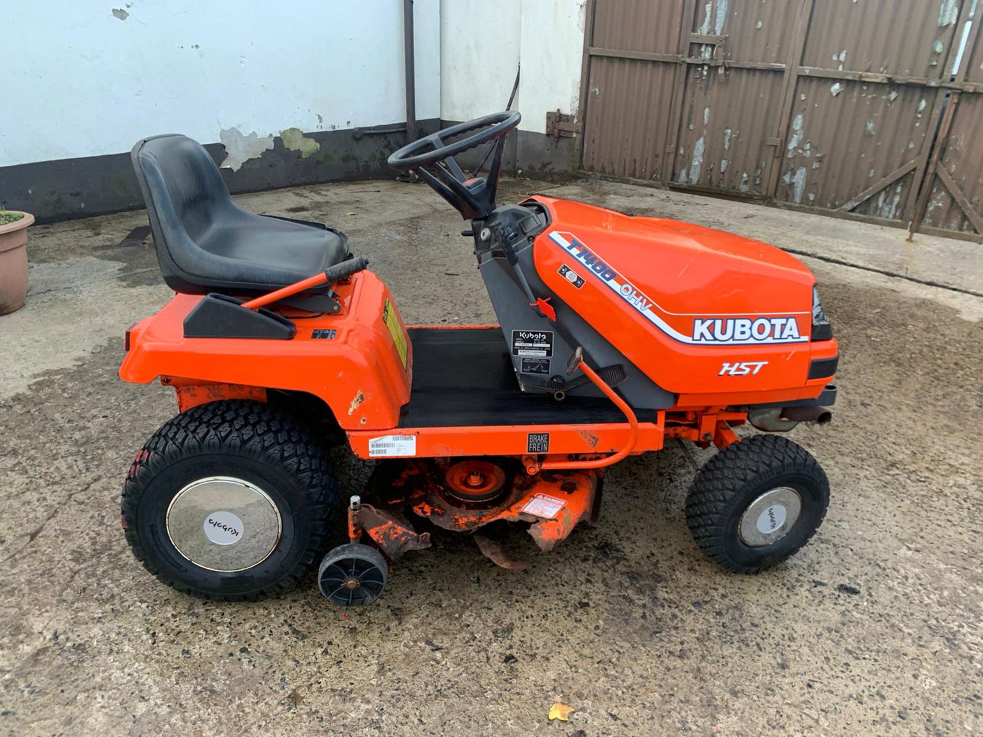 Kubota petrol ride on mower