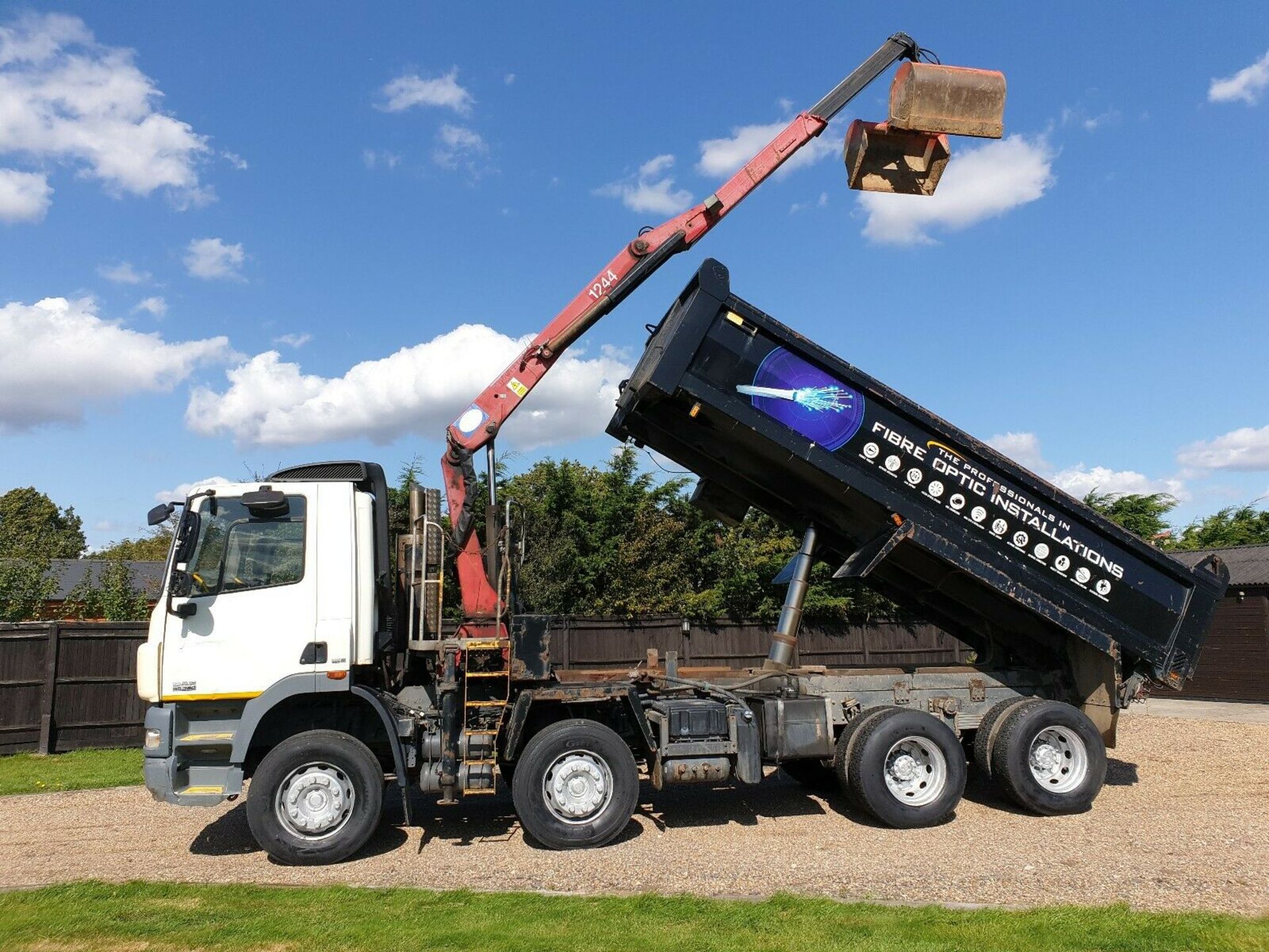 Daf 85 8x4 Grab Tipper Lorry Hmf1224 Crane - Image 12 of 12