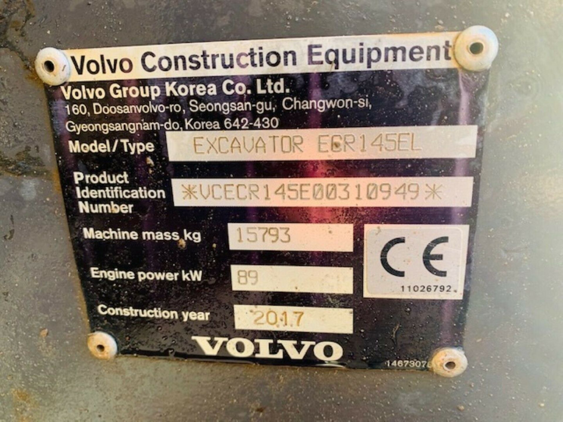 Volvo ECR145 EL Excavator - Bild 12 aus 12