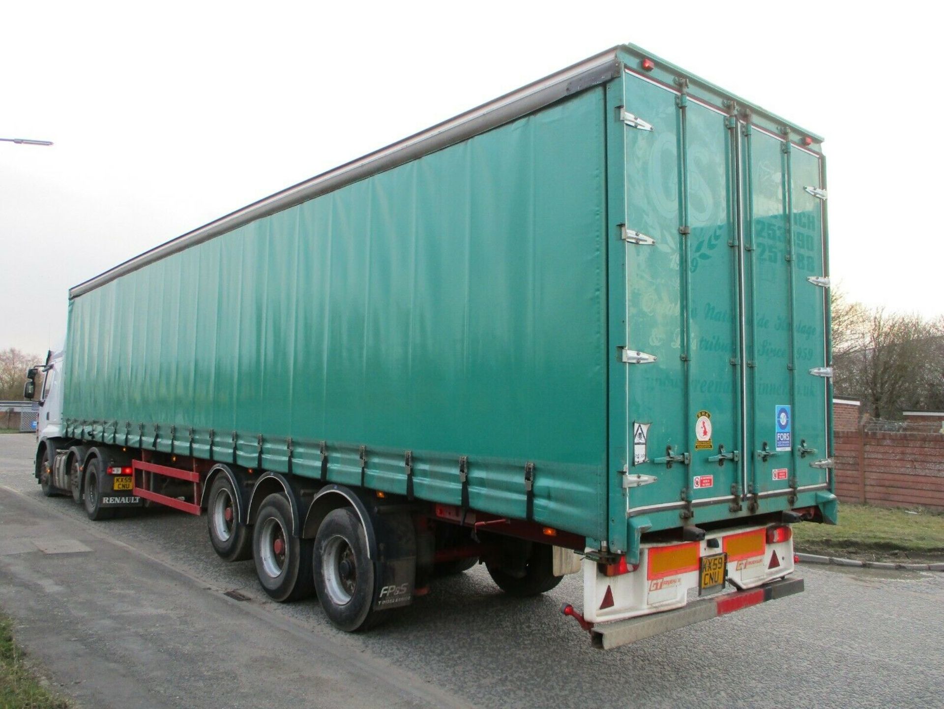 GT Fruehauf Curtain Side Trailer - Image 7 of 12