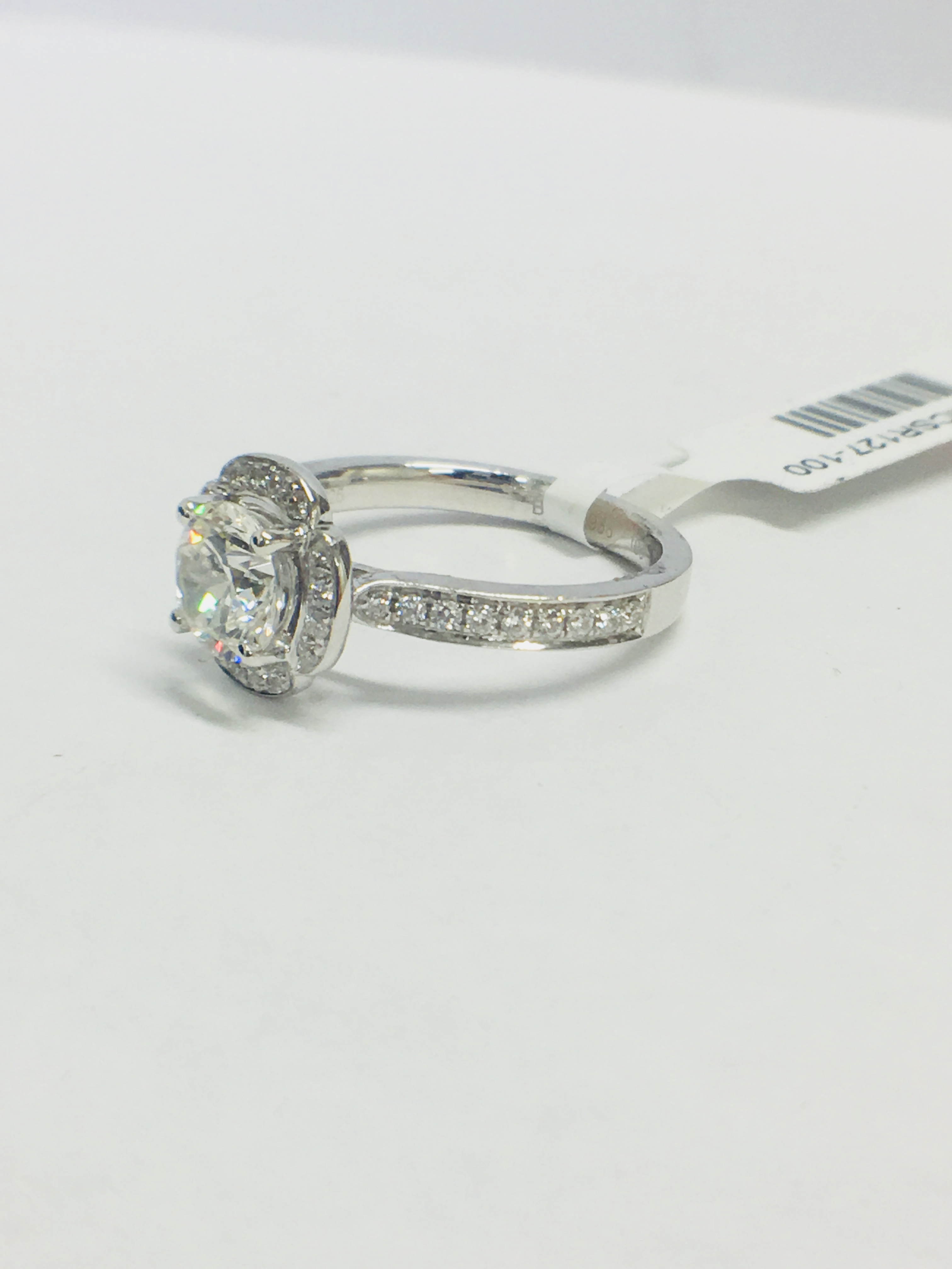 Platinum Diamond Art Deco style Ring - Image 2 of 6