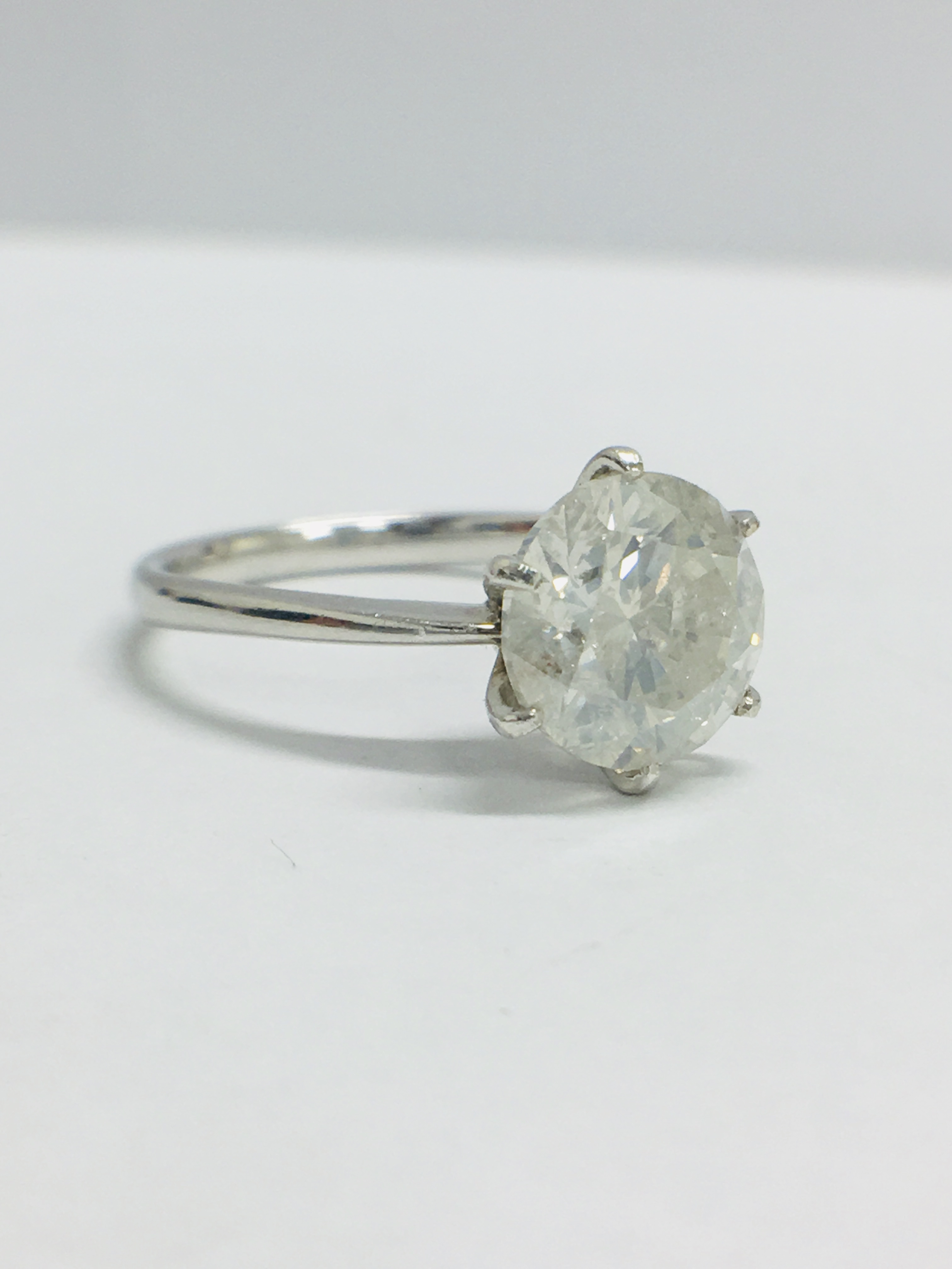 1.80ct diamond solitaire ring set in Platinum setting - Image 8 of 10