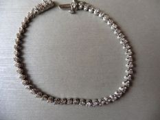 3.75ct diamond tennis bracelet with 54 brilliant cut diamonds