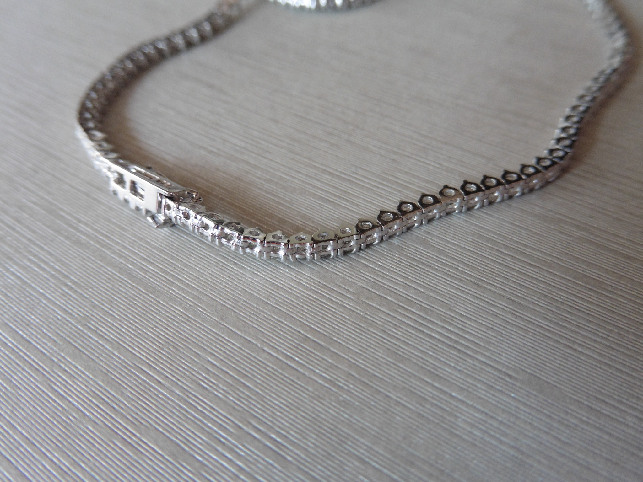 11.75ct Diamond tennis style necklace - Image 2 of 6