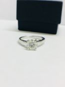 1ct Brilliant cut Diamond Solitaire Ring set in Platinum