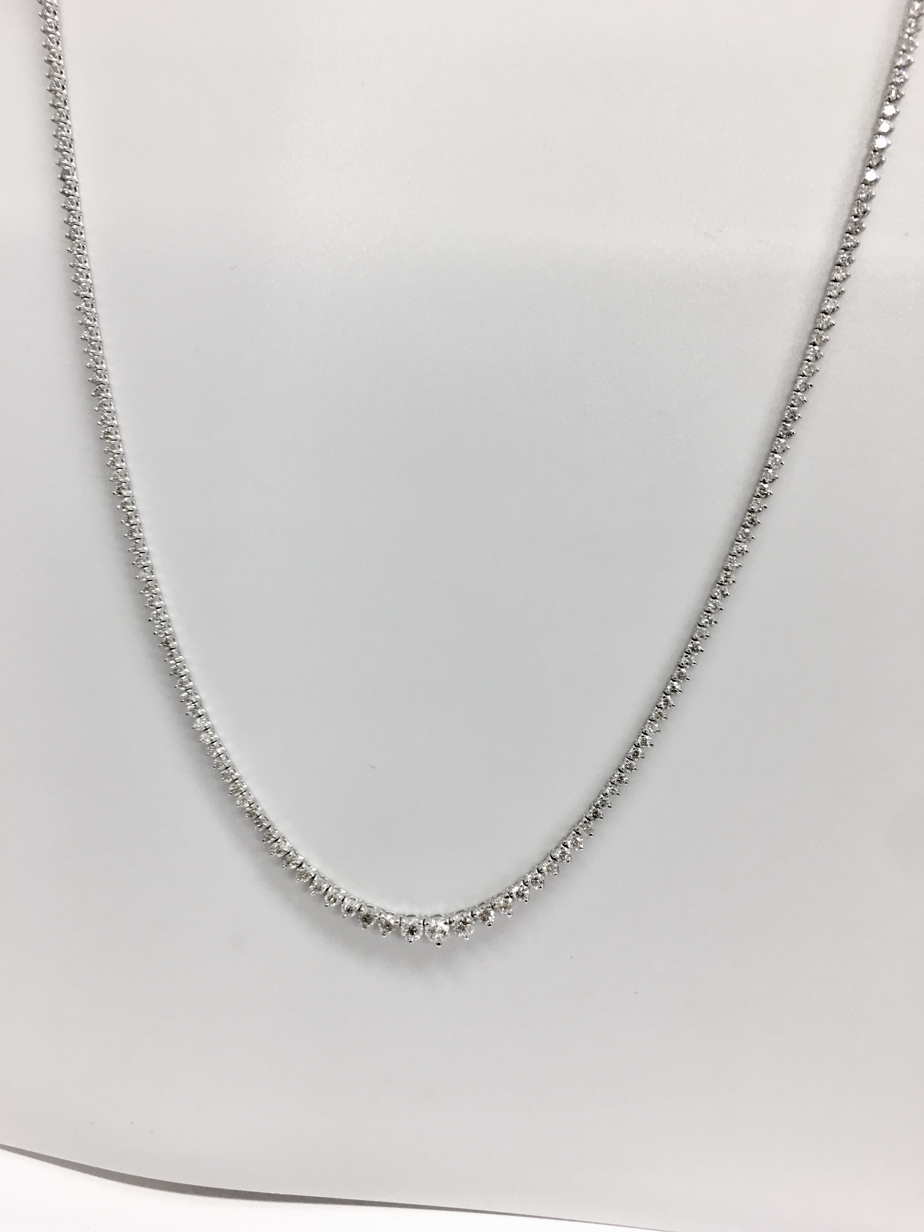 11.75ct Diamond tennis style necklace - Image 6 of 6