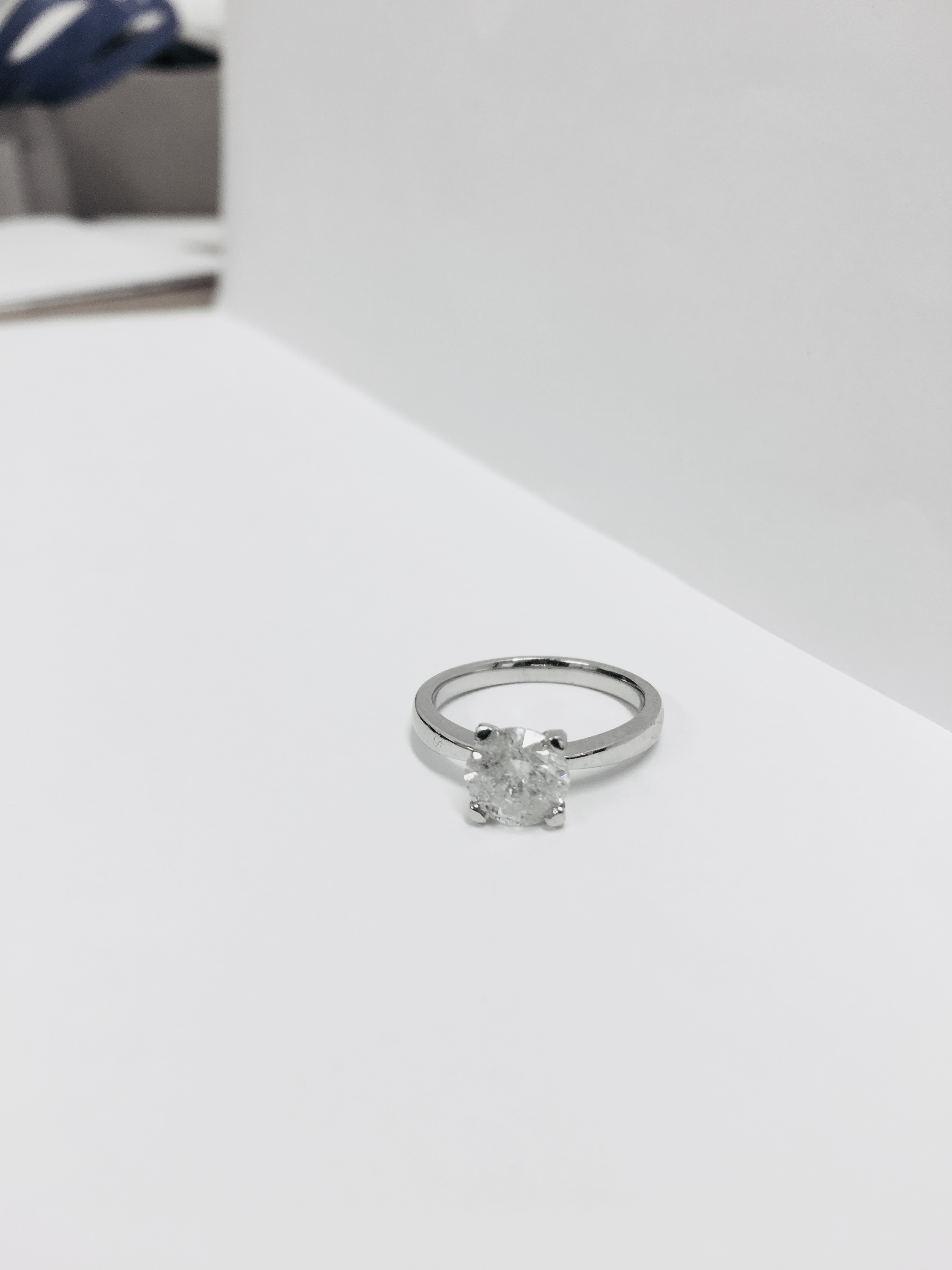 2.08ct diamond solitaire ring set in platinum - Image 11 of 48