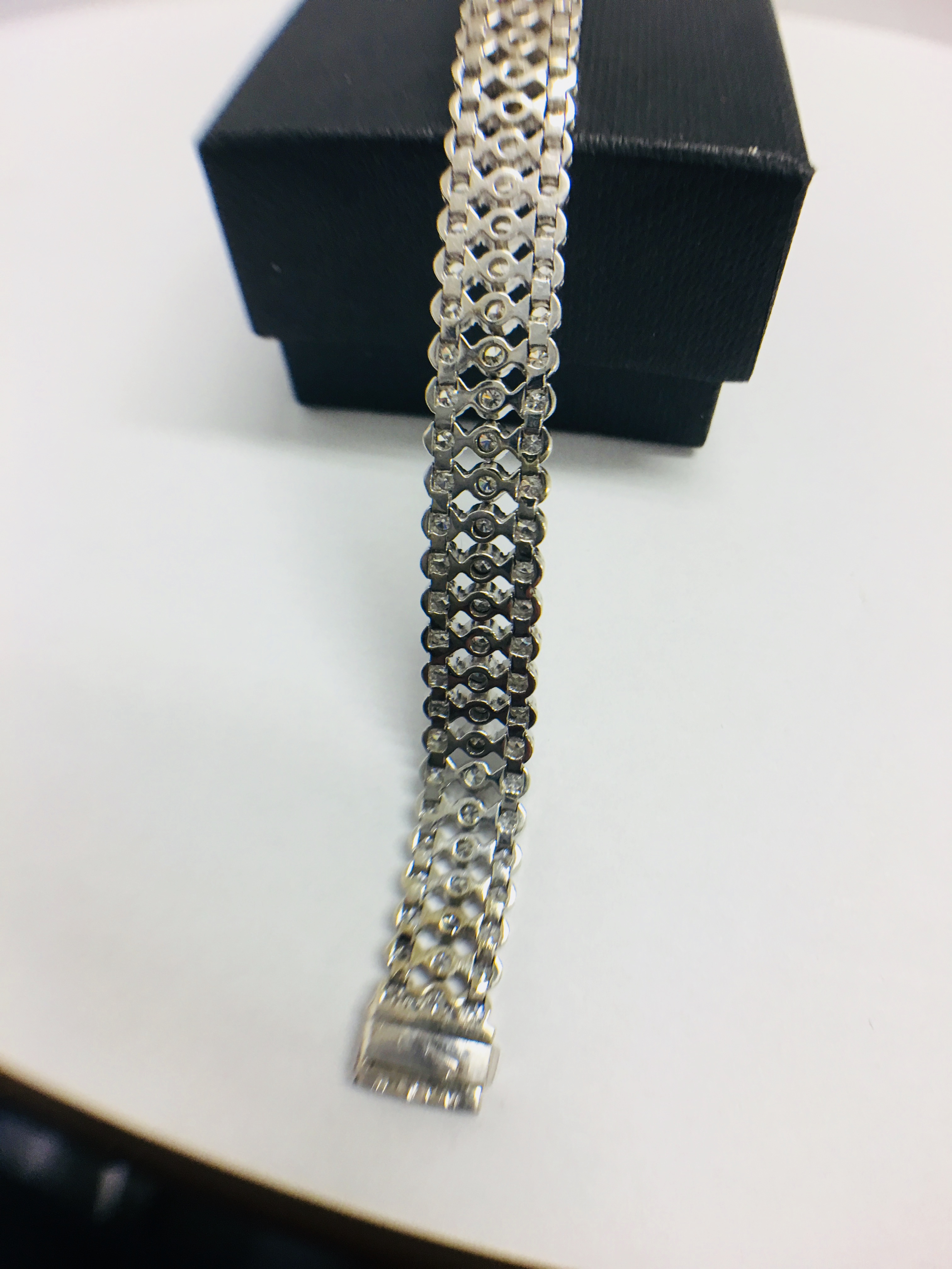 DIAMOND 3 ROW LINE BRACELET - Image 11 of 12