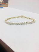 9ct yellow gold diamond bracelet