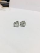 9ct fancy diamond dress earrings