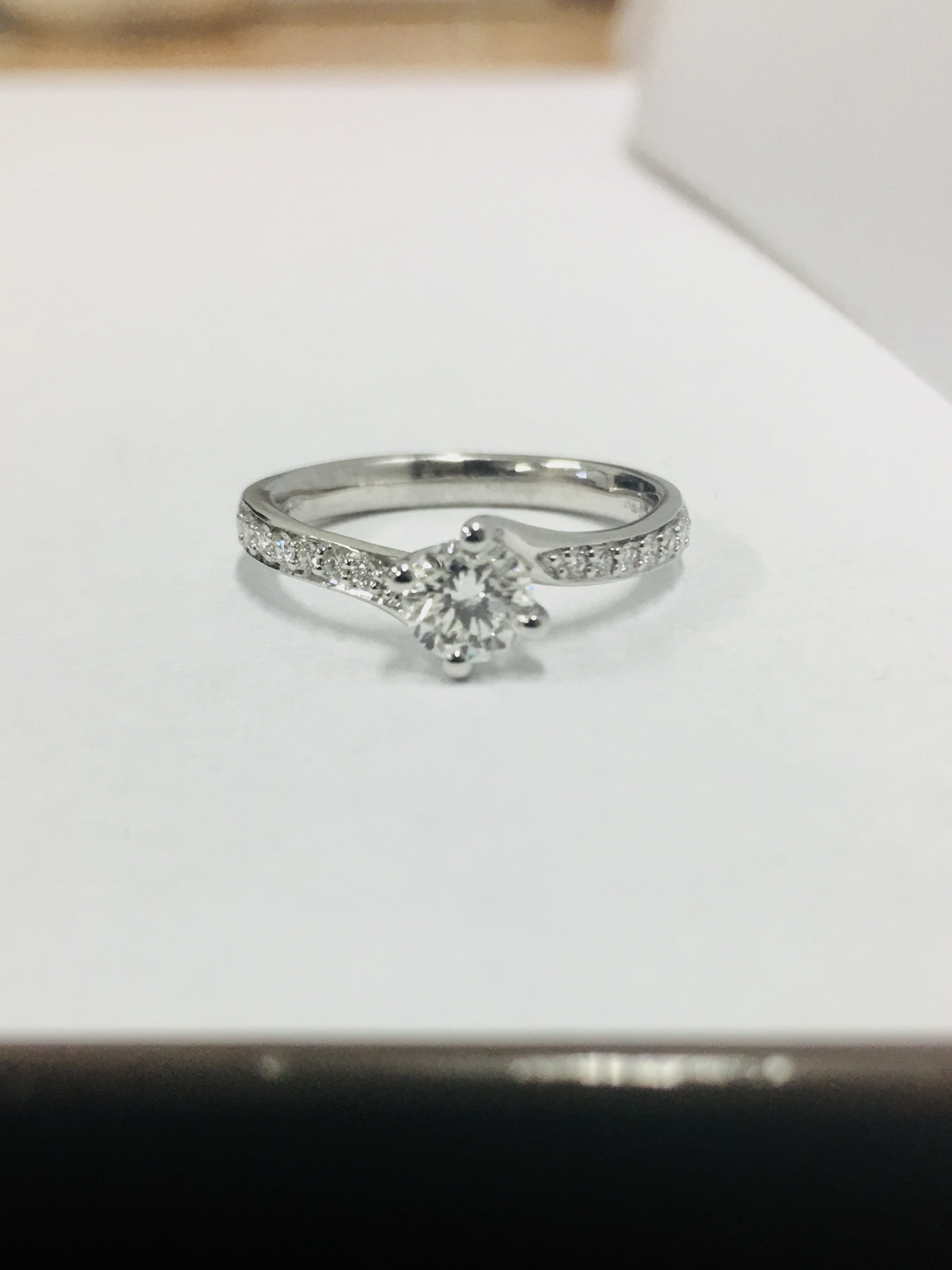 18ct diamond solitaire 0.50ct h colour vs grade enhanced - Image 2 of 40