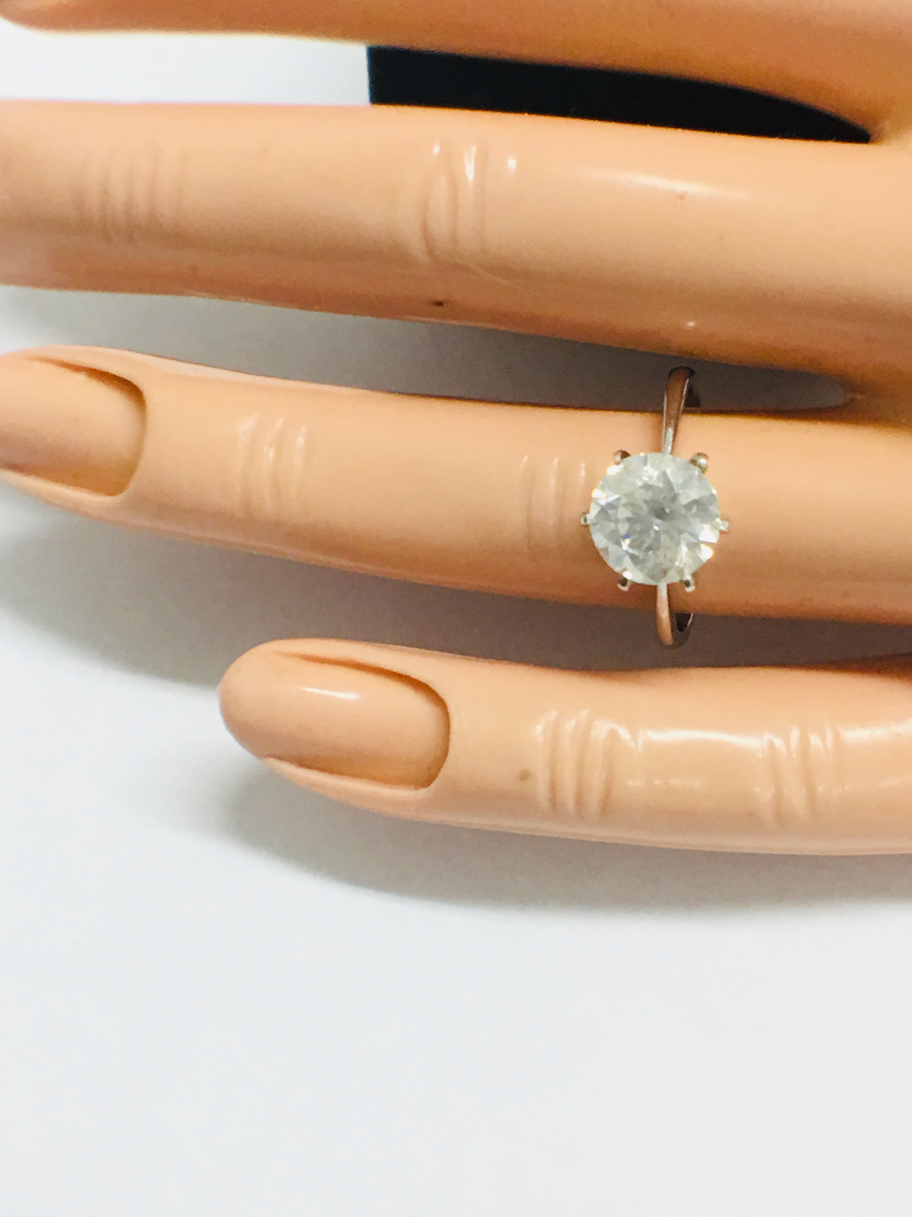 1.80ct diamond solitaire ring set in Platinum setting - Image 10 of 10