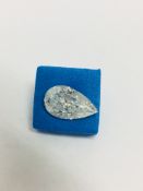 3.73ct Pearshape loose diamond