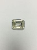 3.86ct Emerald Cut Diamond