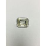 3.86ct Emerald Cut Diamond