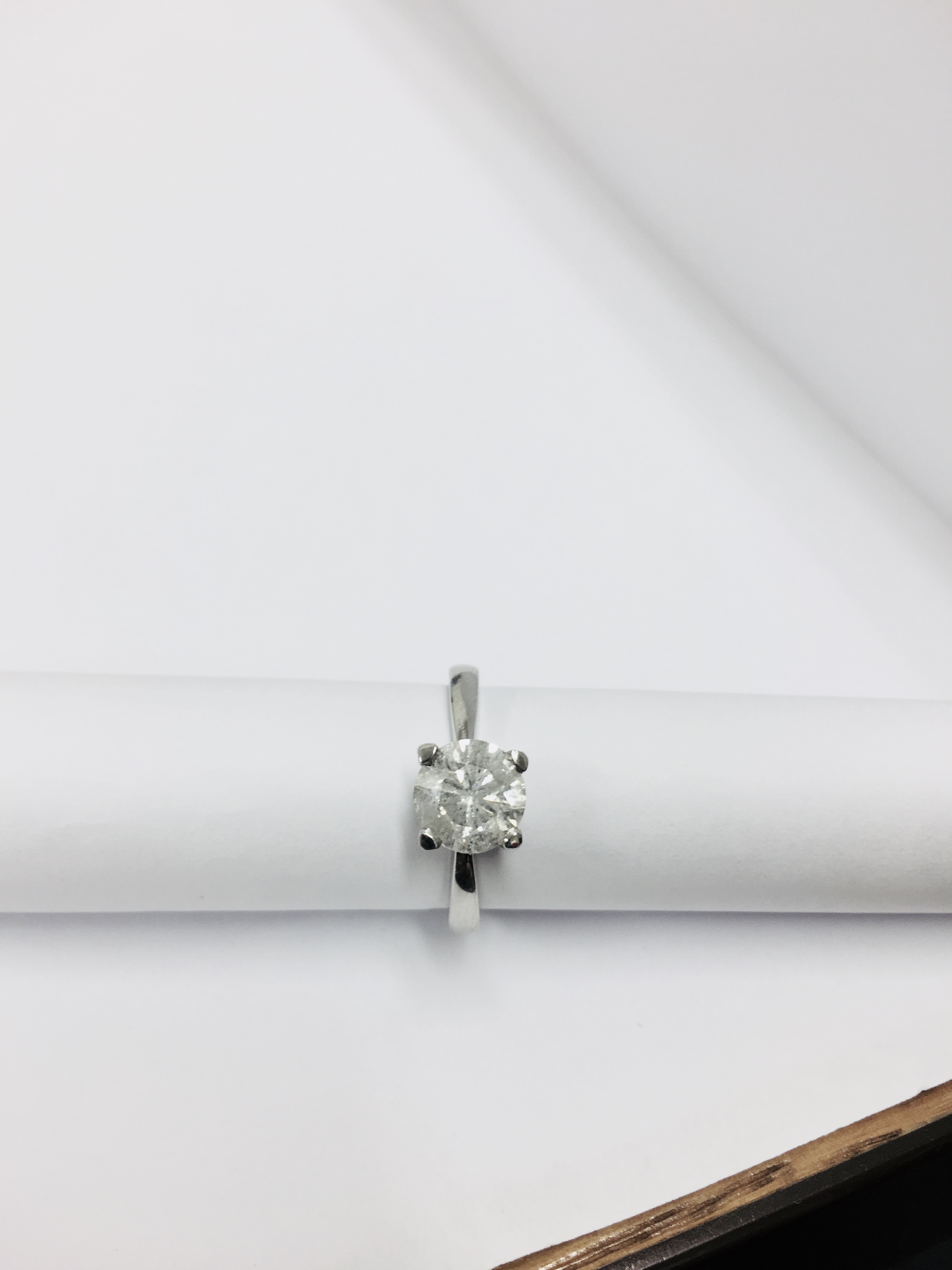 2.08ct diamond solitaire ring set in platinum