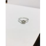 1.06ct diamond solitaire ring with a brilliant cut diamond