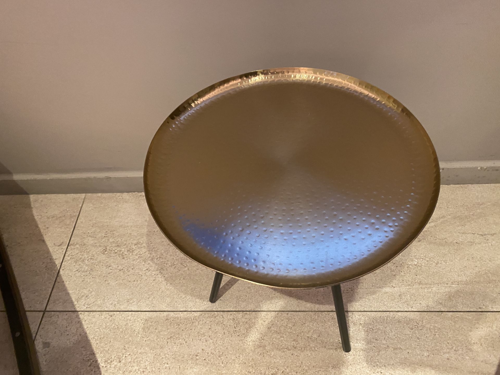 Copper designer table - Image 2 of 3