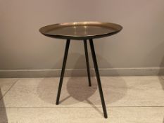 Copper designer table