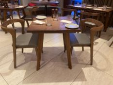 2 Place commercial-grade mid-century style restaurant furniture