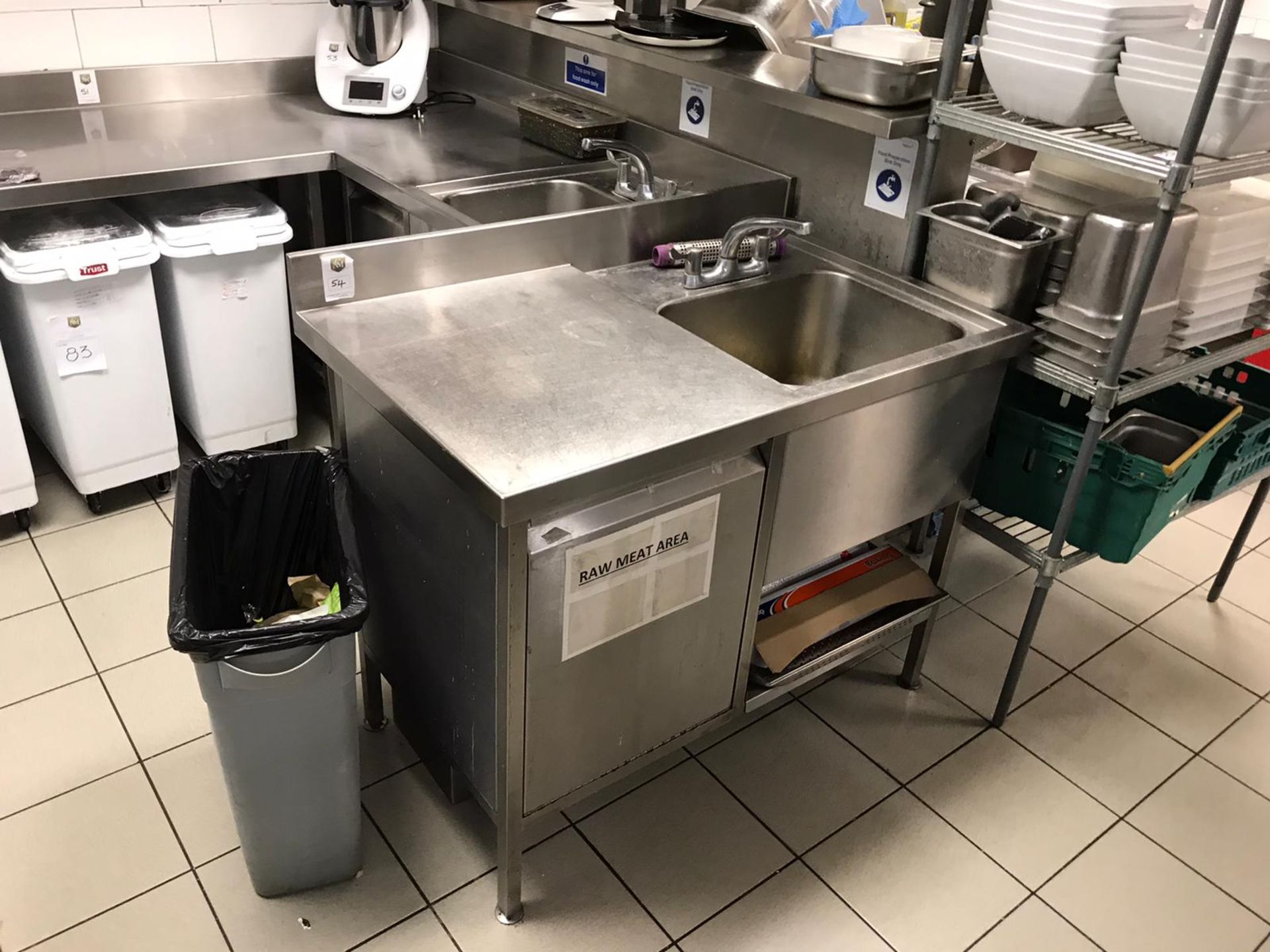 Sink unit with raw meat waste disposal 1150mm - Image 2 of 4