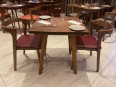 2 Place commercial-grade mid-century style restaurant furniture