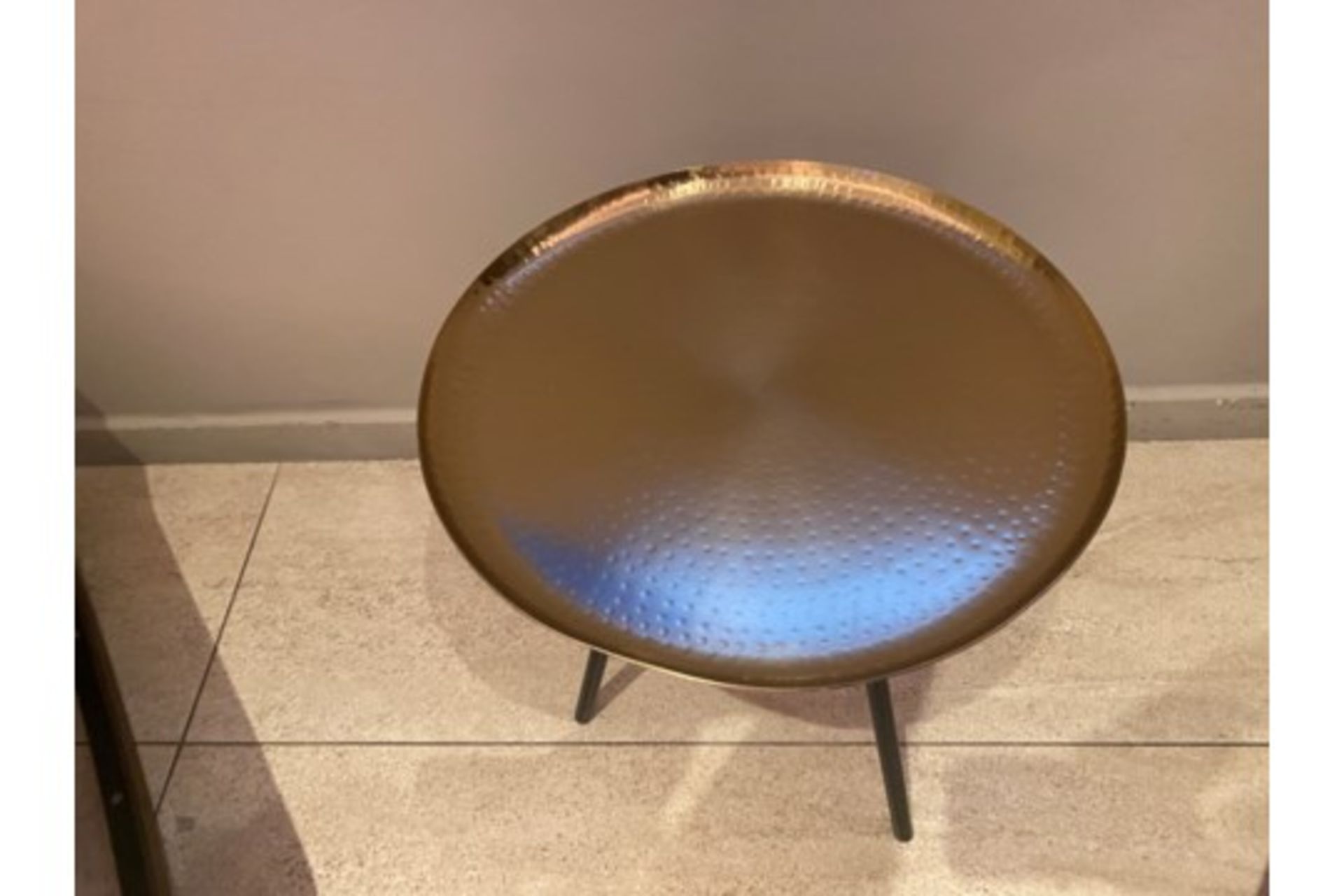 Copper Designer Table - Image 2 of 2