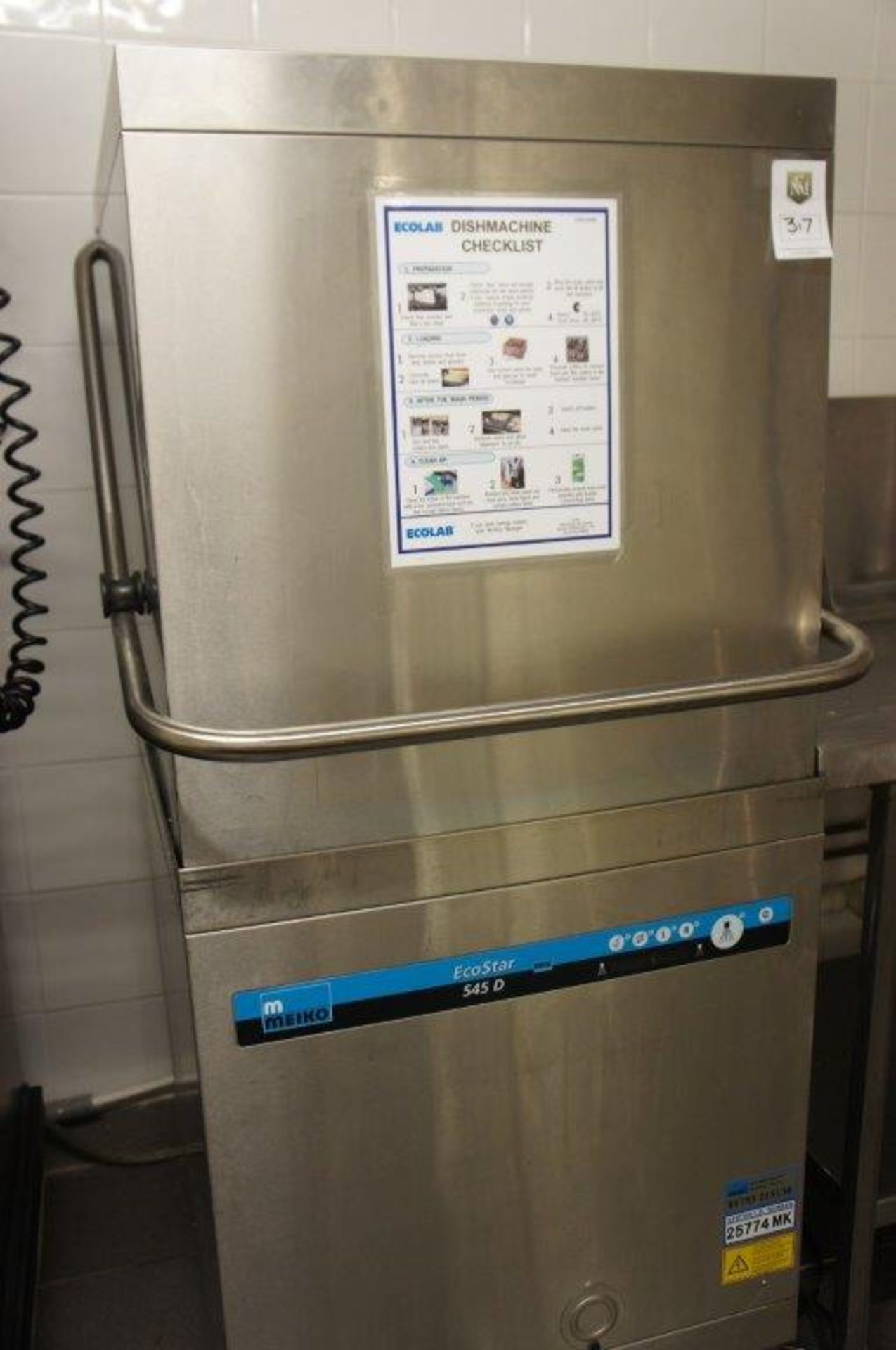 Meiko Ecostar 545D pull down dishwasher - Image 5 of 6