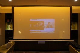 Motorised Projector Screen & Projector