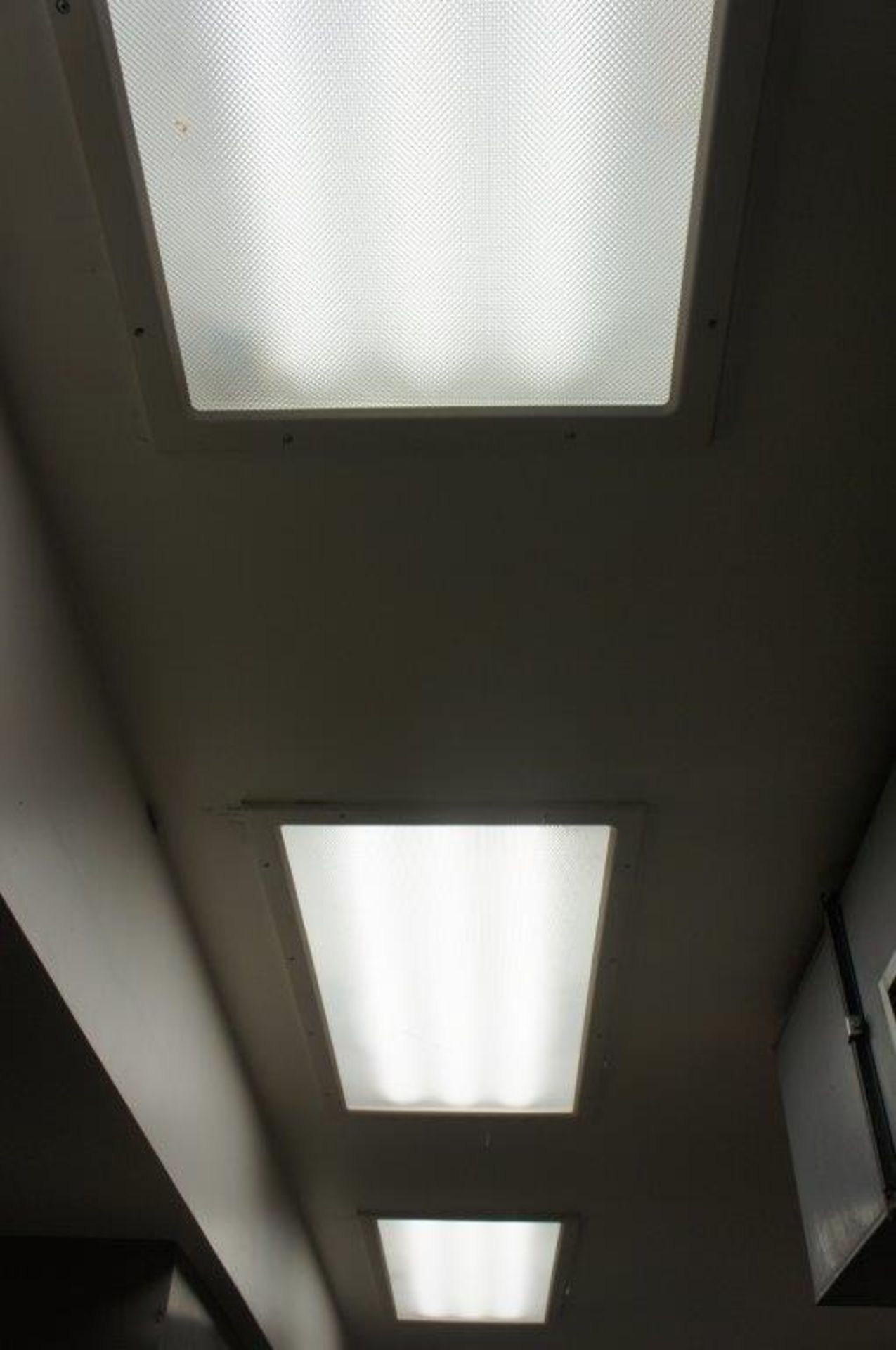 Inset flourescent lighting panels throughout the kitchen area, 10 panel approx. - Image 2 of 2