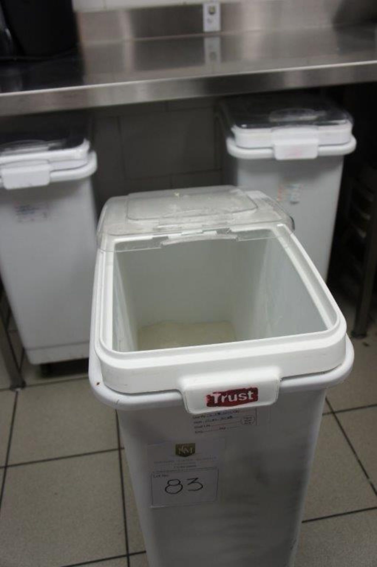 3 x Trust plastic flour bins - Image 2 of 2