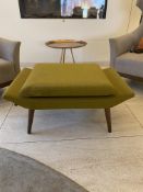 Large green footstool