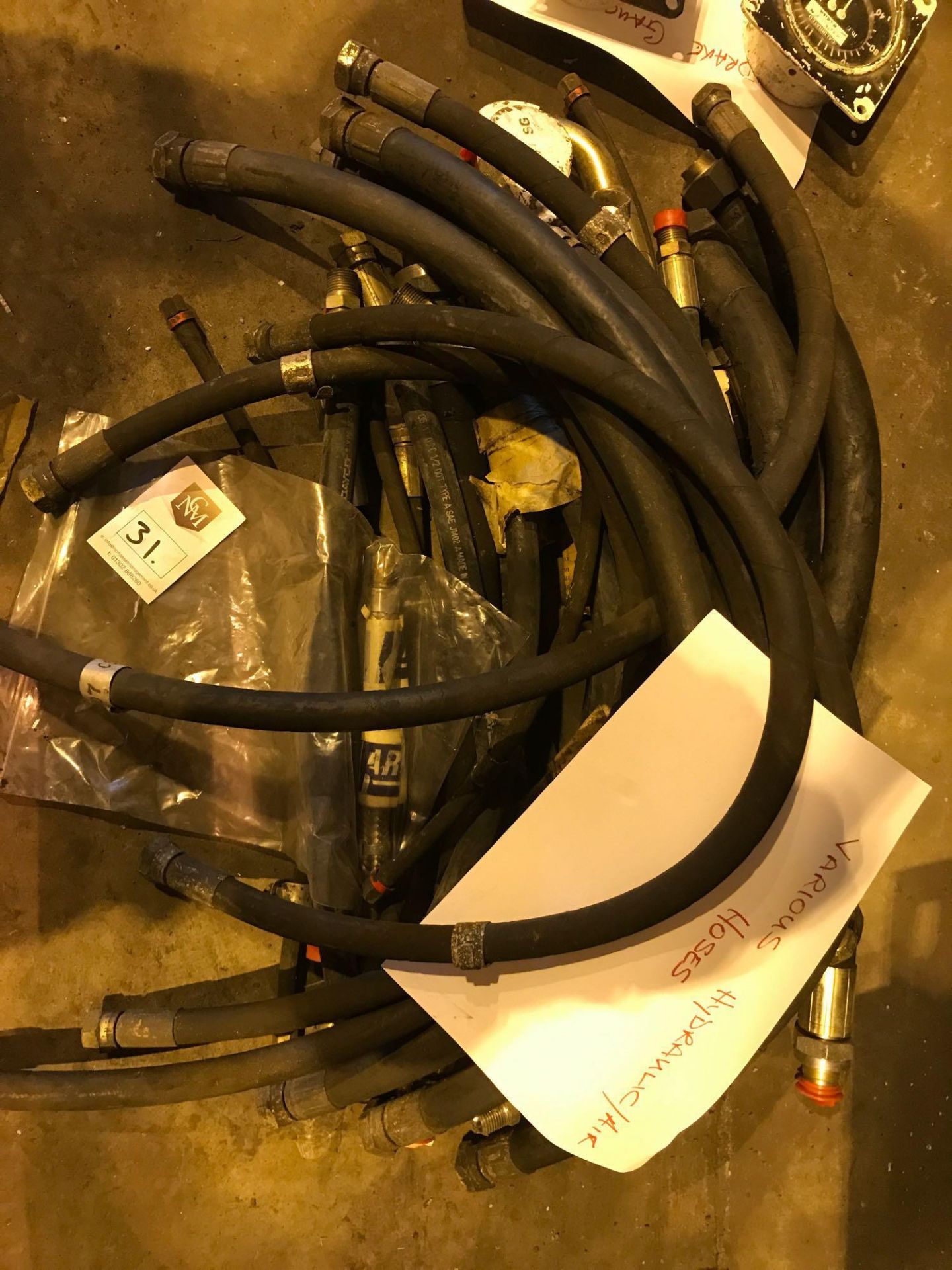 Various Hydraulic and Air Hoses