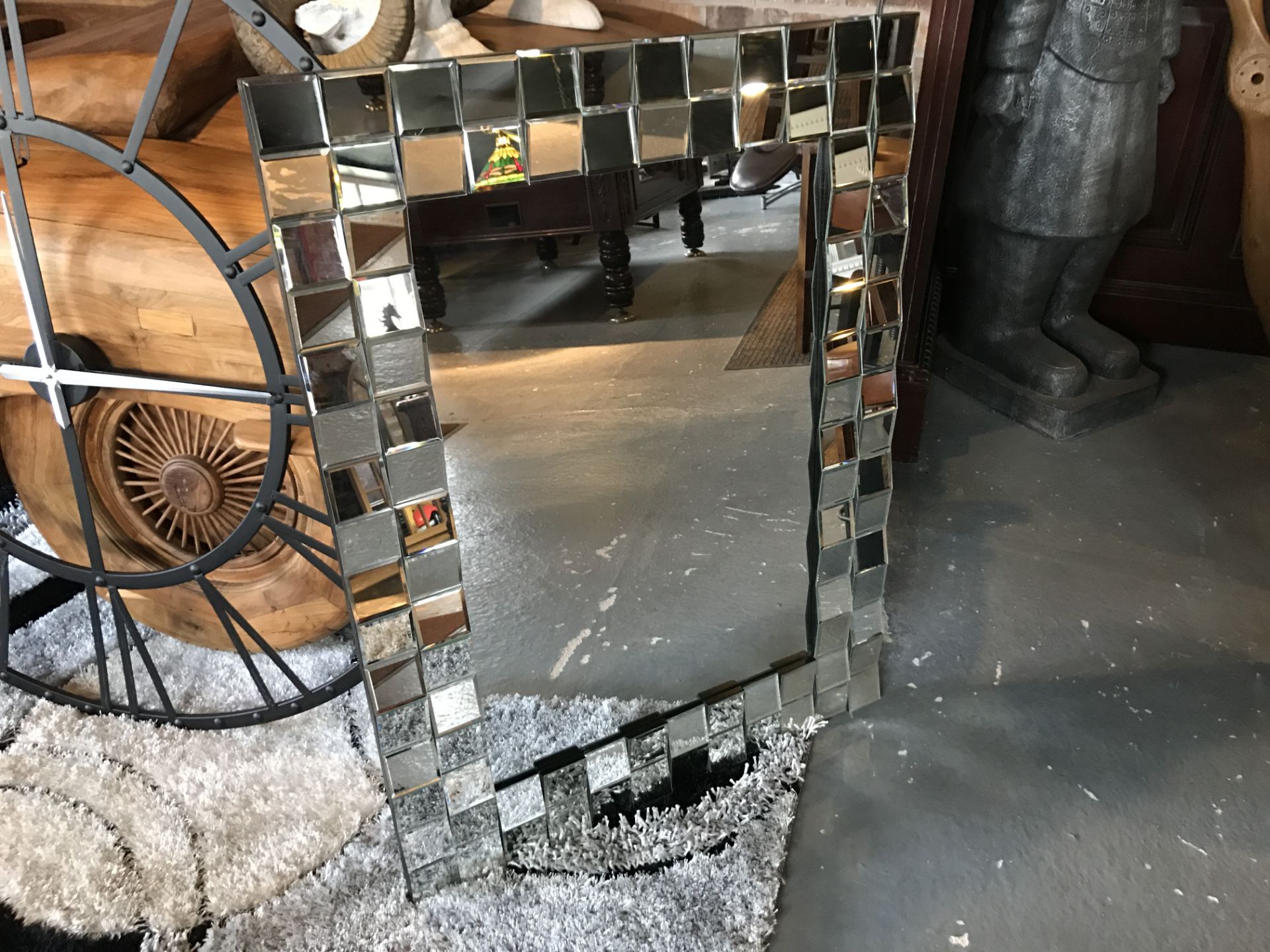 BOXED NEW VENETIAN BEVELLED CUBE MIRROR